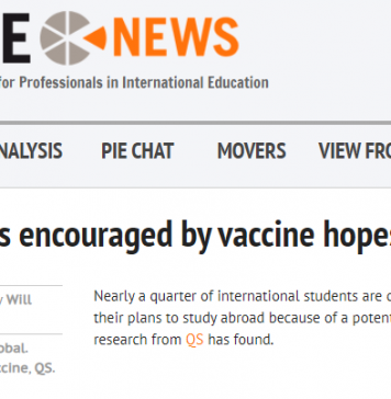 43%国际生表示有疫苗后就出国,多所美国大学发布春季返校计划