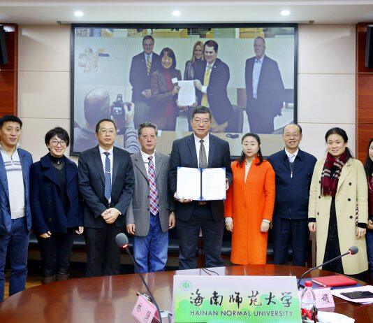海南师范大学与美国密西西比学院签约合办小学教育专业