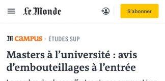 法国公立大学,硕士招生人数无法满足本科毕业生的需求