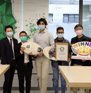香港大学工程学院的学生团队研发机械鱼再破世界纪录