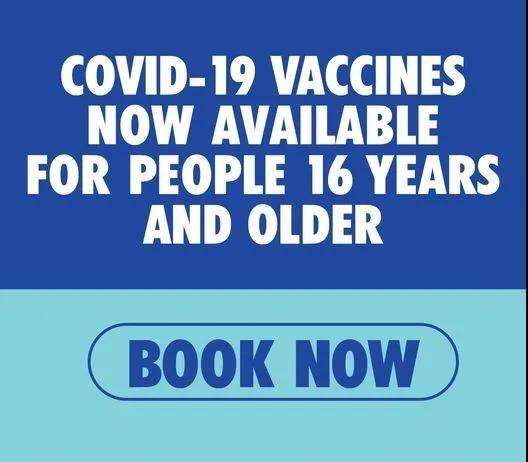 COVID-19疫苗预约开放中! 国际学生免费接种
