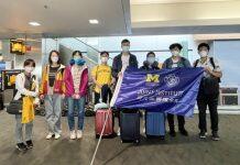 密西根学院部分同学们陆续登上了前往美国的航班