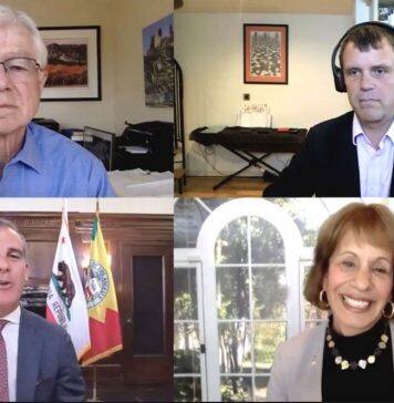 Folt校长、Garcetti市长和英国气候特使讨论可持续性发展