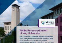 科奇大学行政科学与经济学院和商学院再次获得AMBA认证