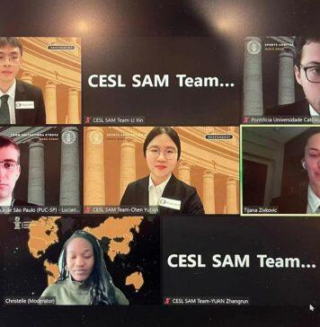 中欧法学院代表队在第一届体育法模拟仲裁庭辩论赛中取得佳绩