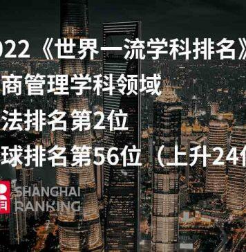 法国凯致商学院的工商管理学科在软科发布2022年世界一流学科排名稳居全法第二