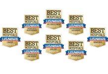 2023年《美国新闻与世界报道》中美国南加州大学Keck医学中心8个专科名列前茅