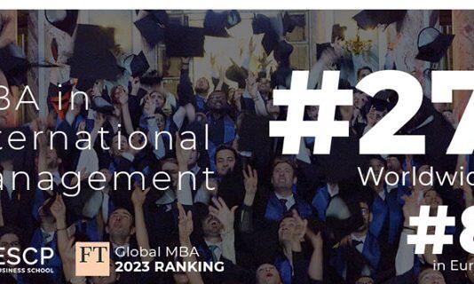 ESCP在2023年《金融时报》全球MBA排行榜中位列第27