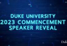 杜克大学公布2023年毕业典礼演讲嘉宾