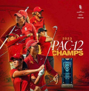 南加州大学女子高尔夫球队斩获2023 Pac-12联盟赛冠军