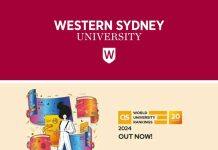 2024QS世界大学排名中澳大利亚西悉尼大学在澳大利亚地区荣获第22位
