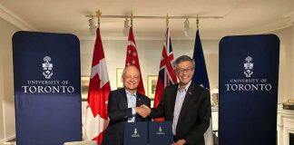 新加坡国立大学与加拿大多伦多大学签署校级合作协议