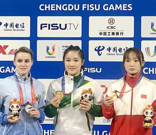 澳门大学黄心妍在世界大学生运动会中为中国澳门体育代表团首面金牌