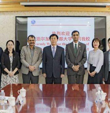 尼泊尔加德满都大学代表团访问河北科技大学