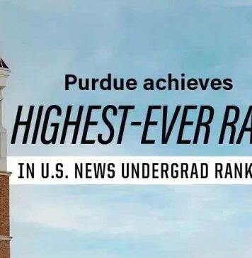 美国普渡大学在2024 U.S.News美国大学本科排名中位居第43位