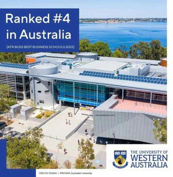 西澳大学商学院荣登2023年《澳大利亚金融评论报》AFR BOSS最佳商学院榜单