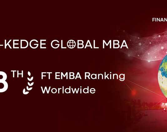 上海交通大学-法国凯致商学院Global MBA项目荣登2023《金融时报》EMBA全球18位