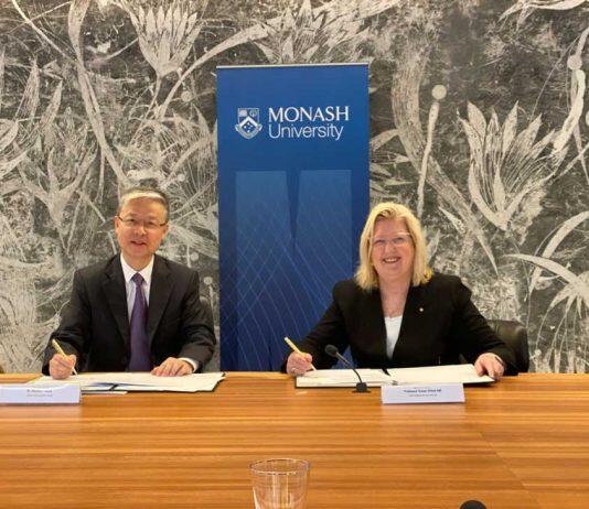 澳大利亚蒙纳士大学和中国武汉大学建立正式的合作伙伴关系