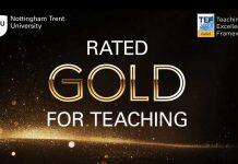 诺丁汉特伦特大学荣获英国卓越教学框架TEF金奖