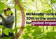 加拿大麦克马斯特大学在THE世界大学影响力排名中排名全球第30名