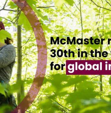 加拿大麦克马斯特大学在THE世界大学影响力排名中排名全球第30名