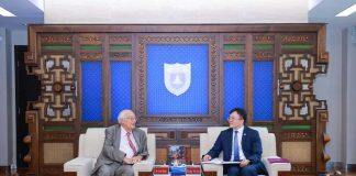 南京大学校领导会见法国巴黎政治学院知名学者巴迪教授一行