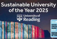 跻身全英前25:雷丁大学被评为年度可持续大学
