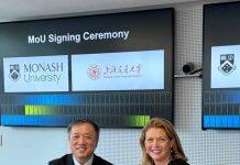 澳大利亚蒙纳士大学与上海交通大学签署合作备忘录